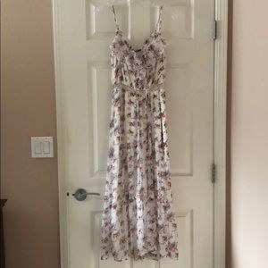 Floral Ruffled Maxi Dress by Abercrombie & Fitch